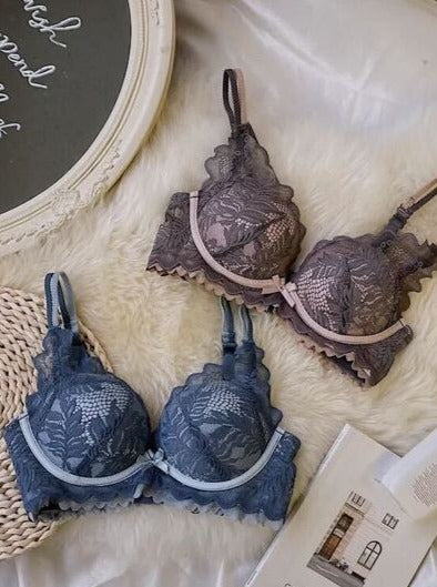 【美胸メイク】厚手パッド バイカラー丸胸メイク&育乳ブラセット