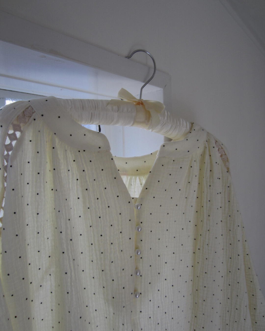 ダブルコットンドットワンピース