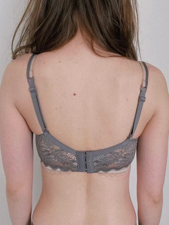 【美胸メイク】厚手パッド バイカラー丸胸メイク&育乳ブラセット