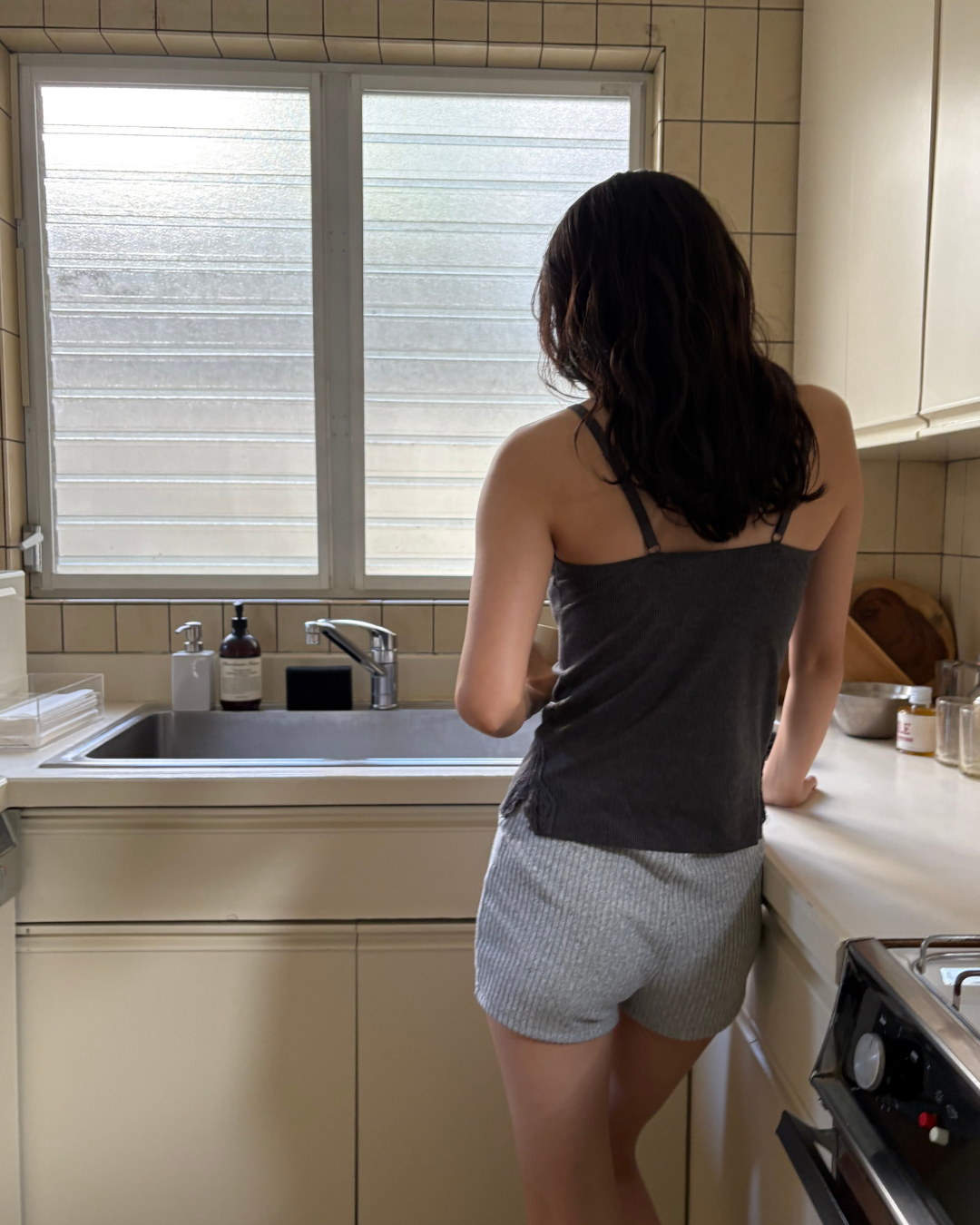 パッド付き極ふわあったかキャミソール