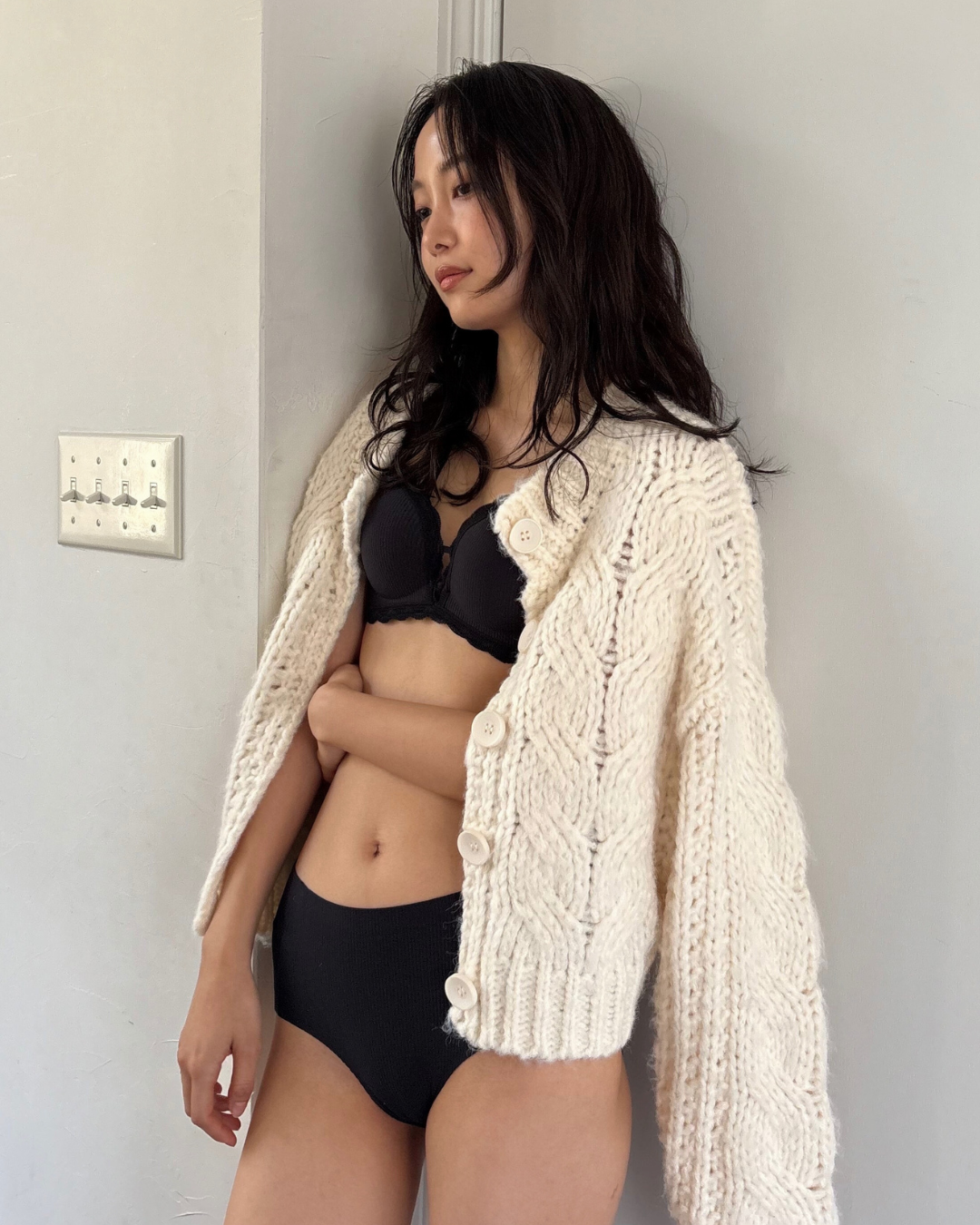 【整形級谷間】シンプルプッシュアップブラセット(ハイウエストショーツ)