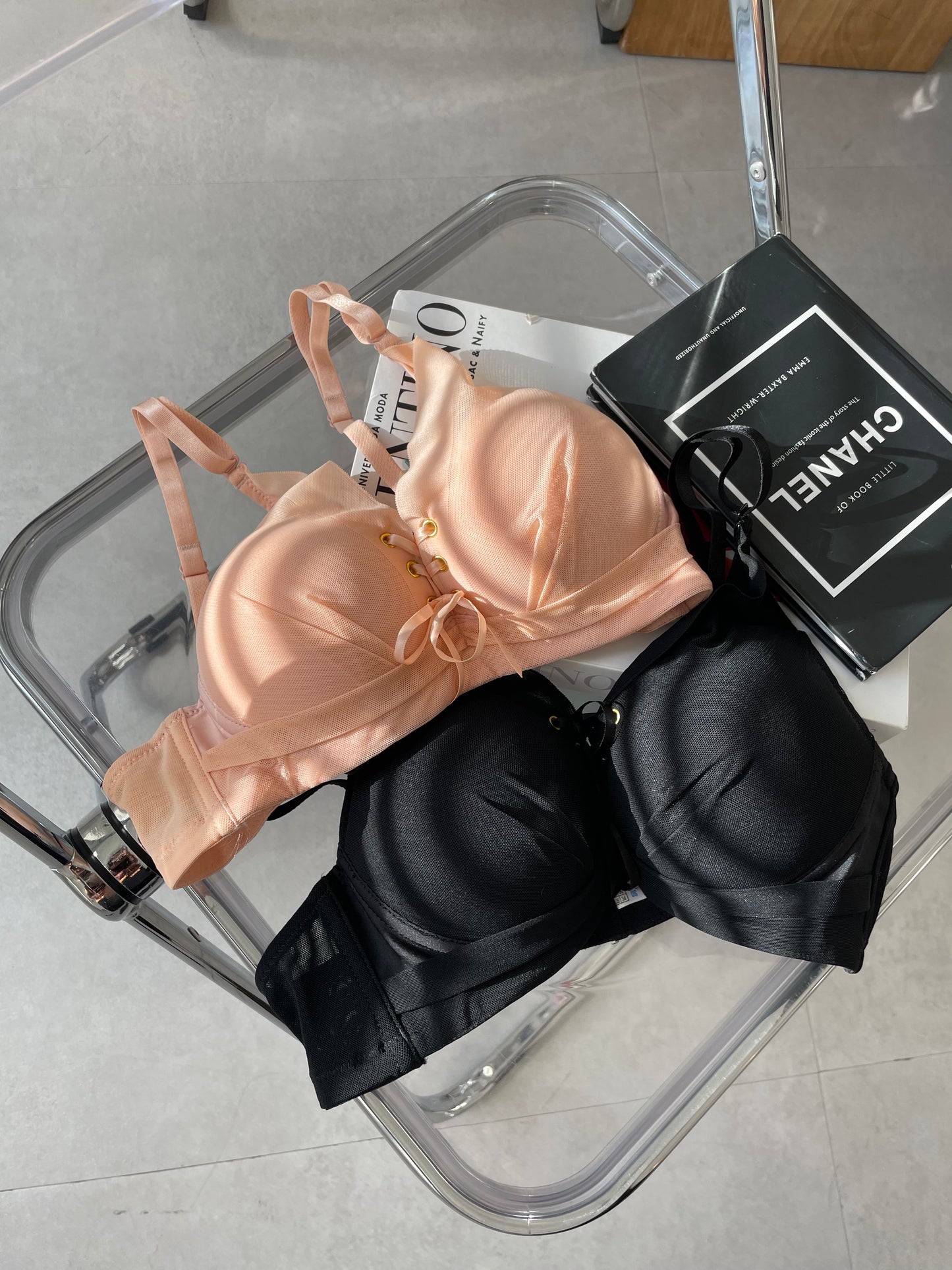 【Luxury】シフォン瞬間谷間メイクブラセット