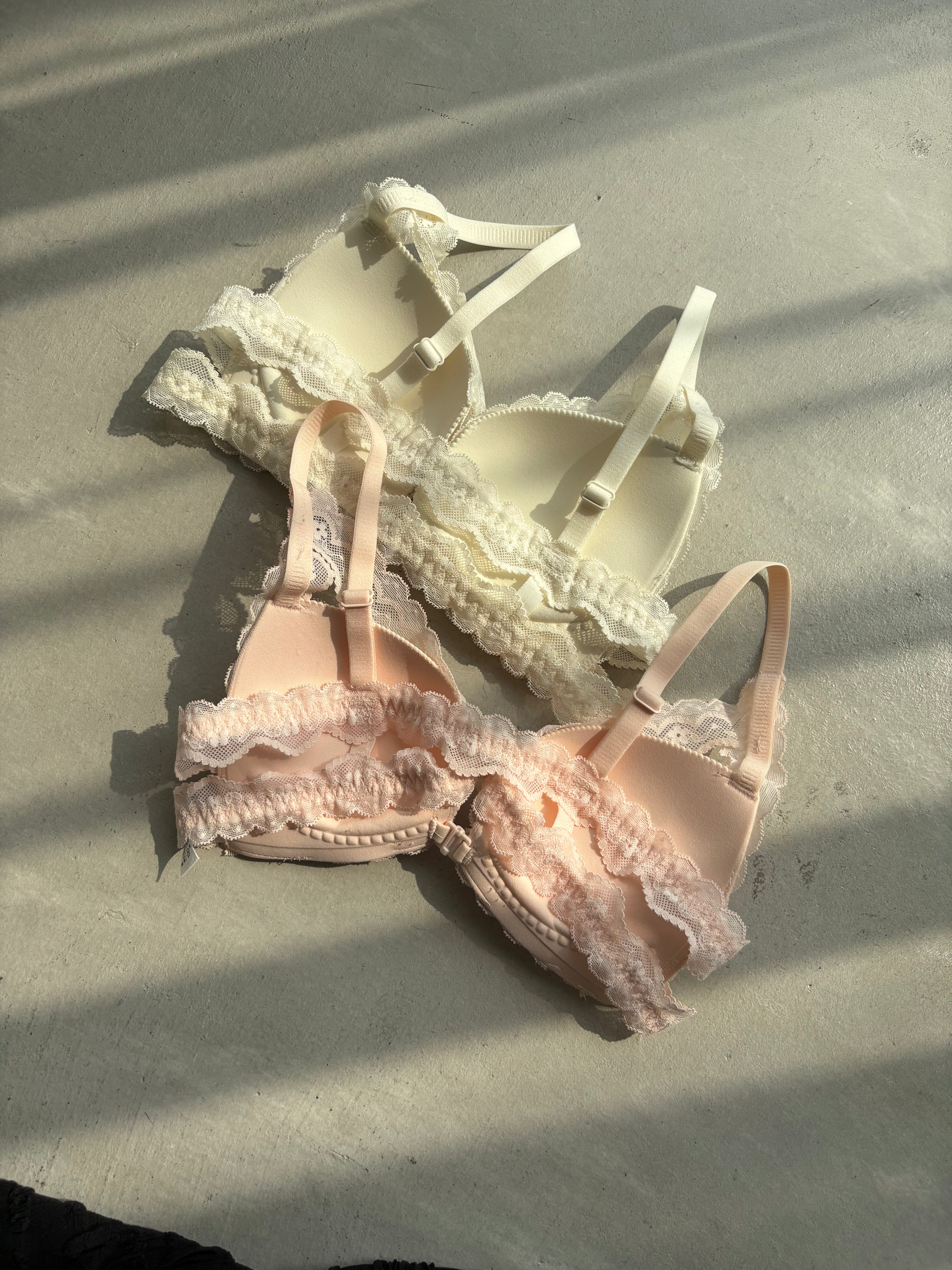 フロントホックバックフルレースブラセット