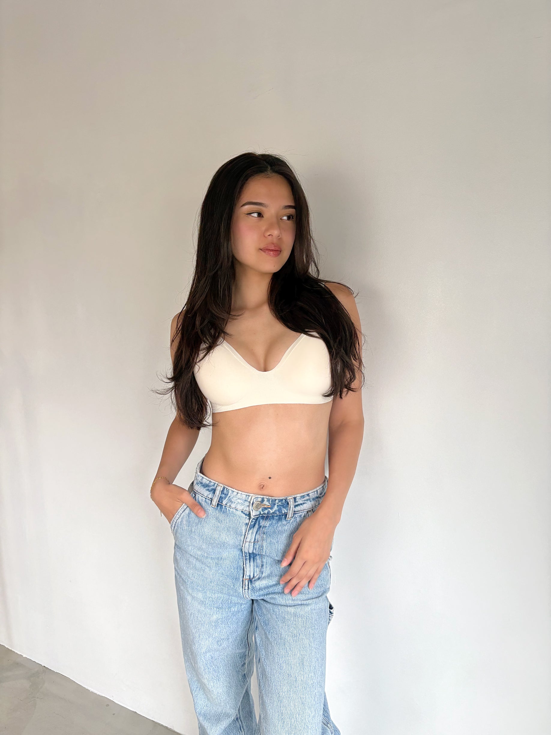 【背中あきコーデ完成!】ブラ&トップス2点セット