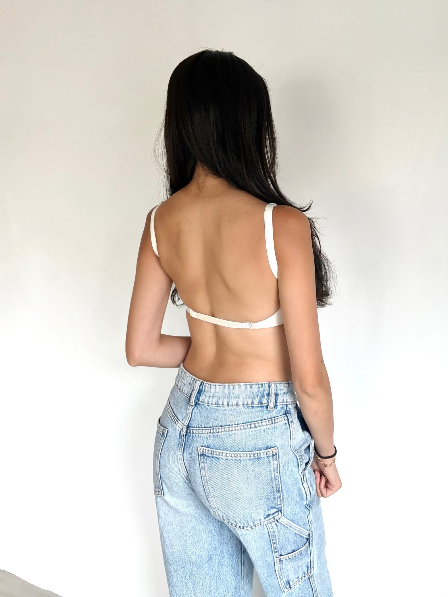 【背中あきコーデ完成!】ブラ&トップス2点セット