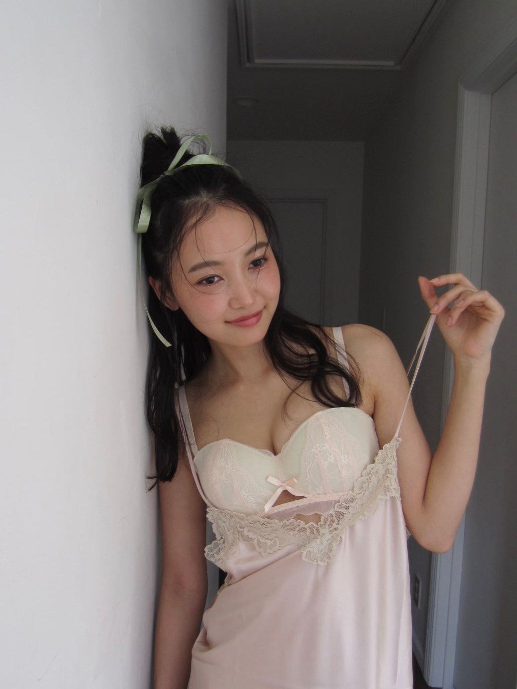 【美胸メイク】ミスティーシフォンレースブラセット