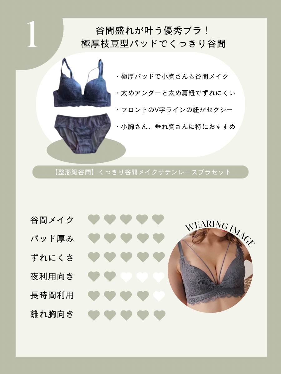 【小胸さん向け】むっちり最強谷間3点セット