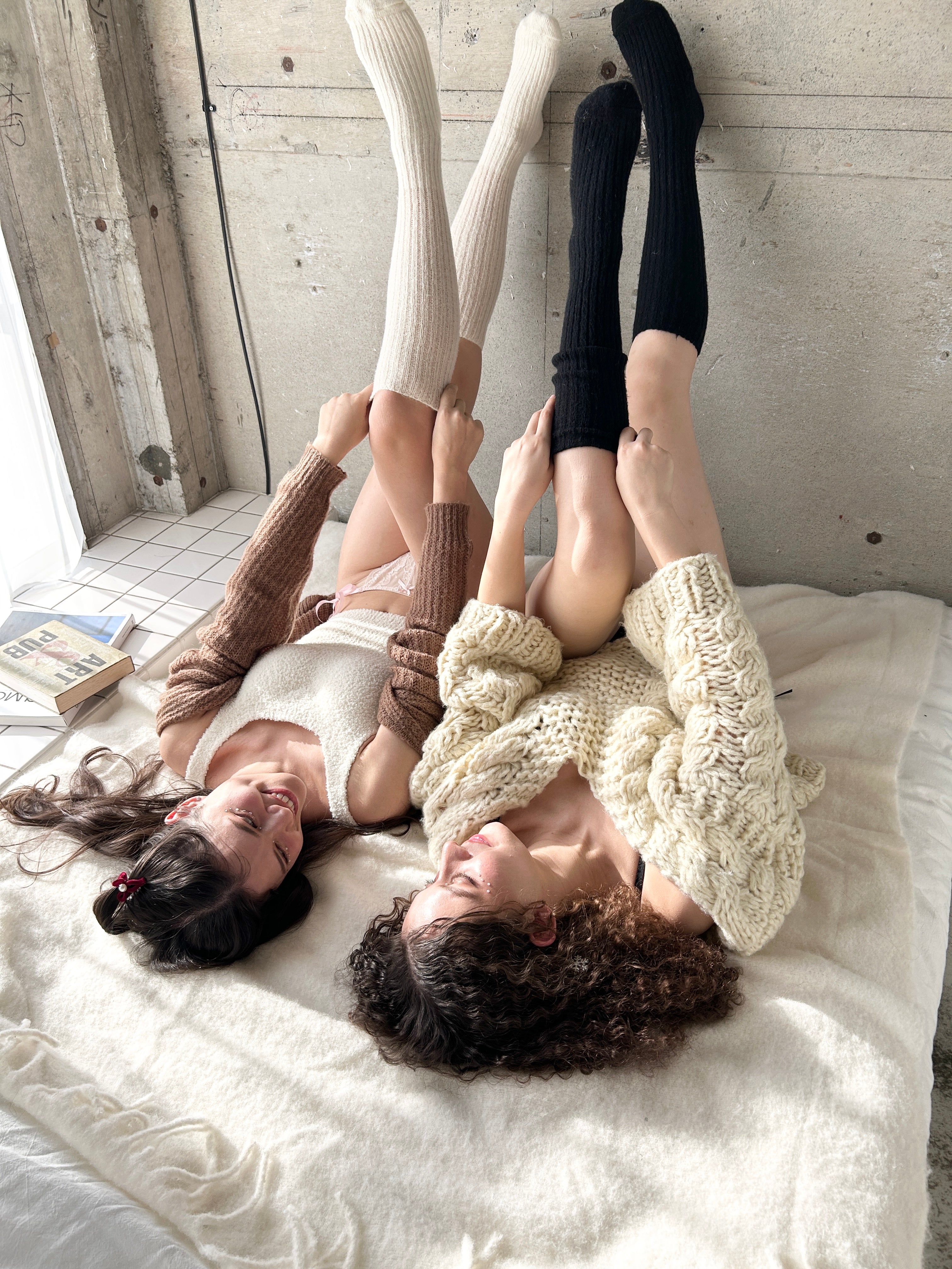 カシミヤ入りもこもこソックス