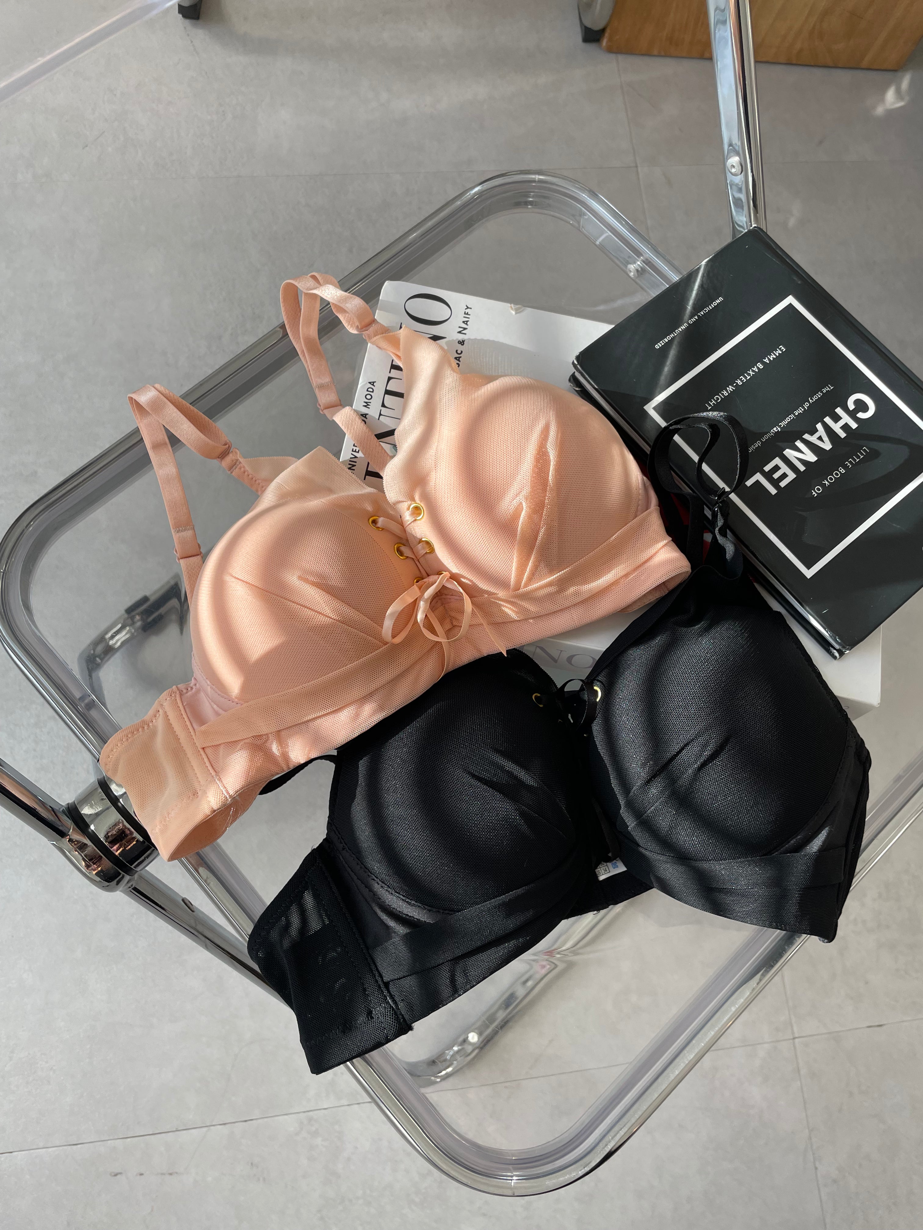 【Luxury】シフォン瞬間谷間メイクブラセット