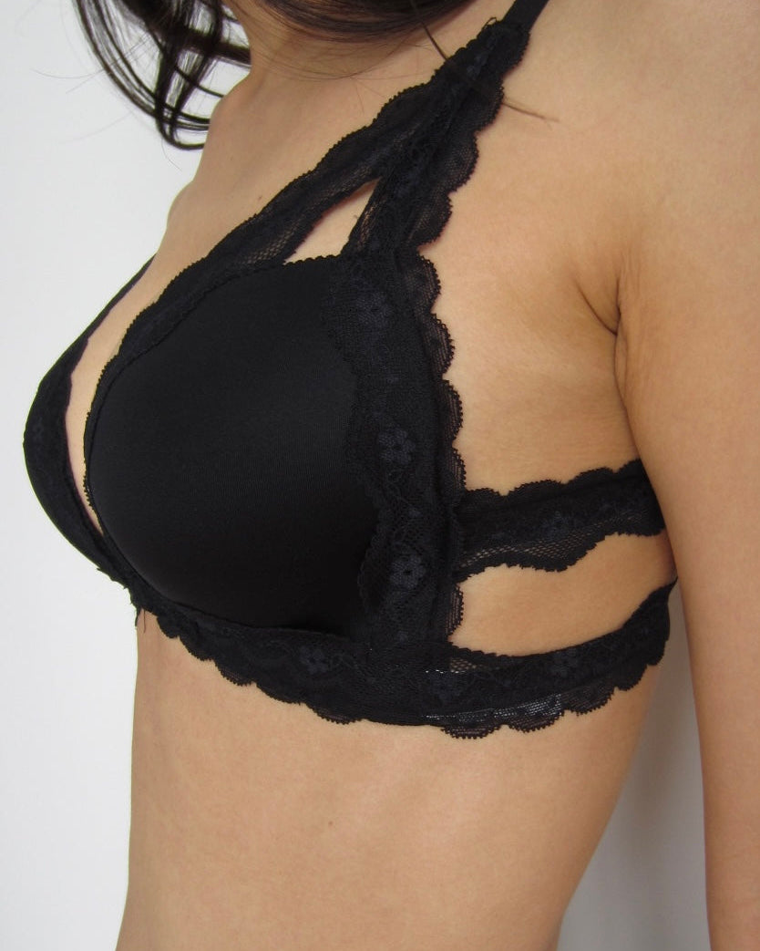 【全ての谷間を叶える】ブラックブラ 3点セット