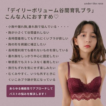 【整形級谷間】デイリーボリューム谷間育乳ブラセット