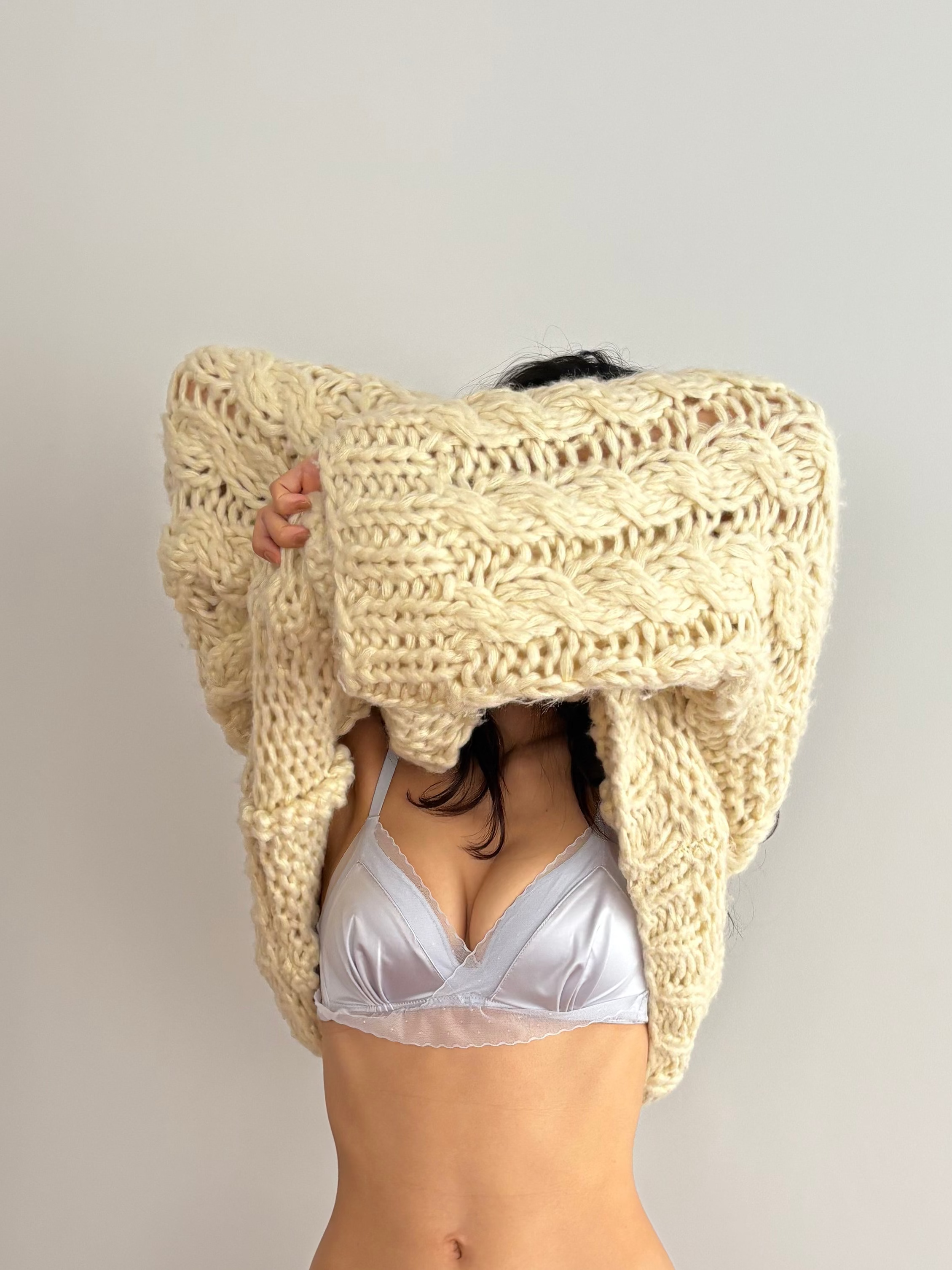 ソフトタッチシフォンレースブラ