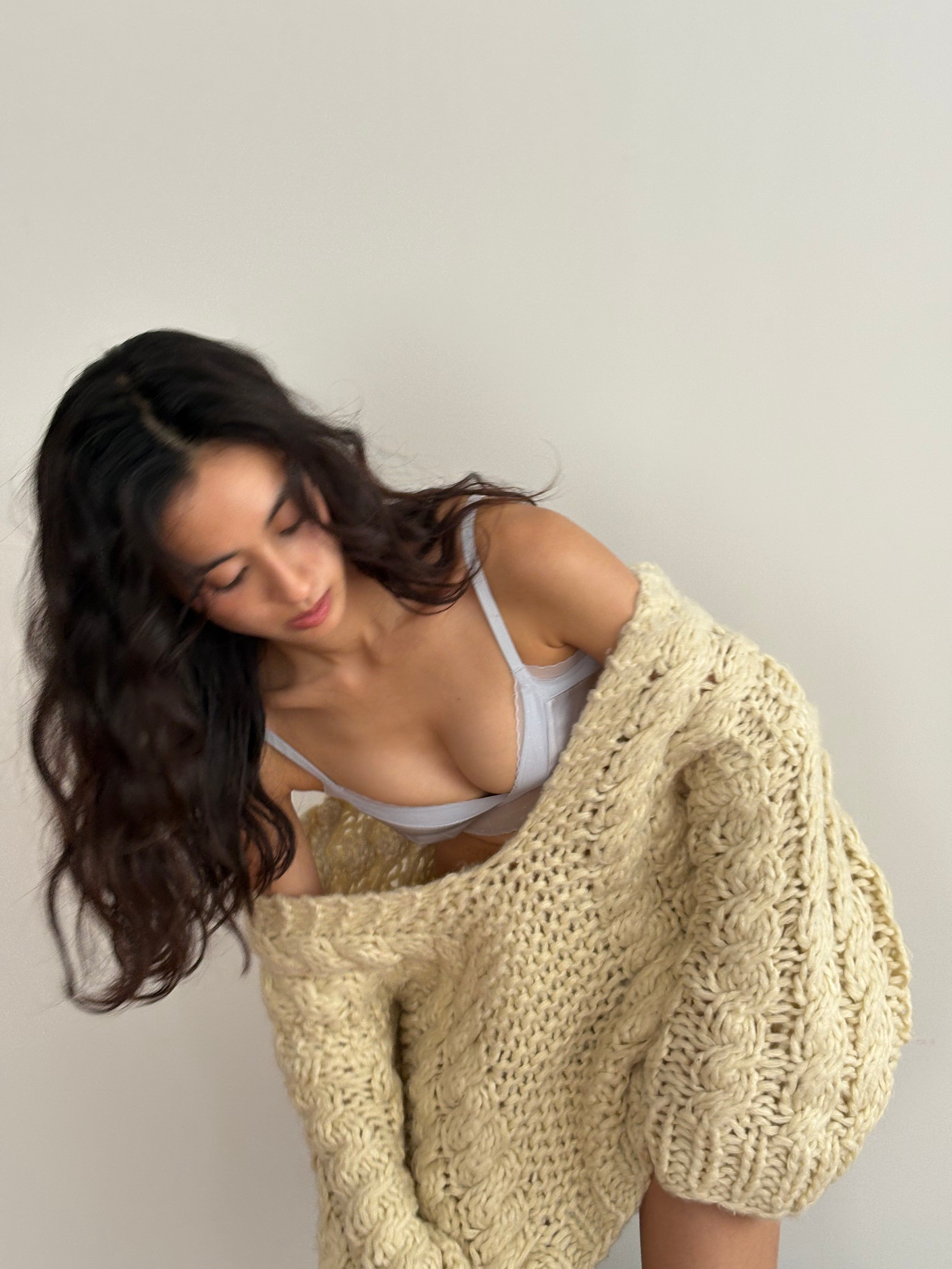 ソフトタッチシフォンレースブラ